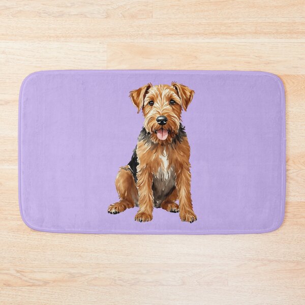 Item preview, Airedale Terrier Watercolor Puppy Dog (purple) designed and sold by Magnolia Valley Art.