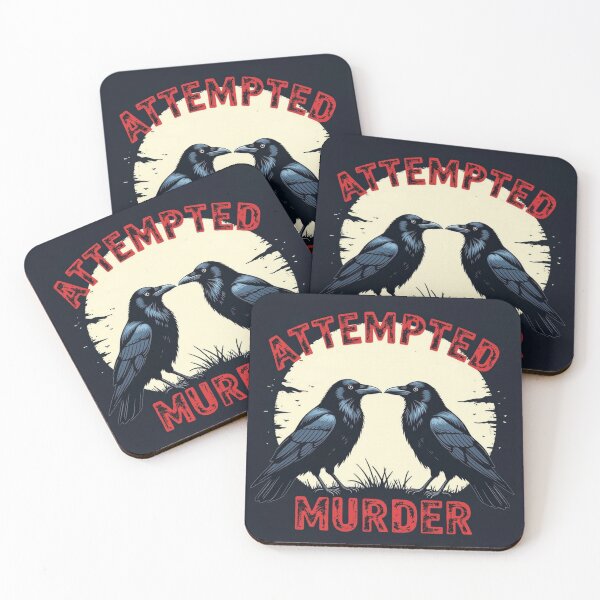 Item preview, Attempted Murder - Two Crows Facing Off designed and sold by TnT Design.