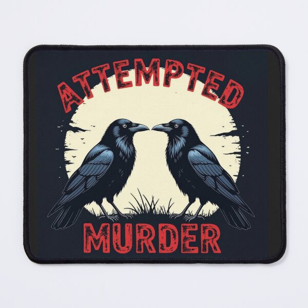 Item preview, Attempted Murder - Two Crows Facing Off designed and sold by TnT Design.