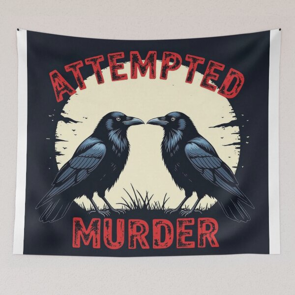 Item preview, Attempted Murder - Two Crows Facing Off designed and sold by TnT Design.
