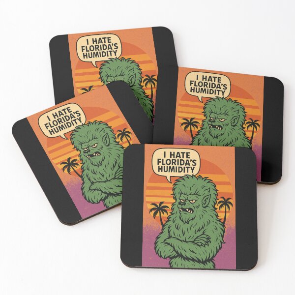 Item preview, Retro 1960s Comic Halloween Horror Art- Florida Werewolf (Lettering) “I Hate Florida’s Humidity” designed and sold by JacobKAurumhead.