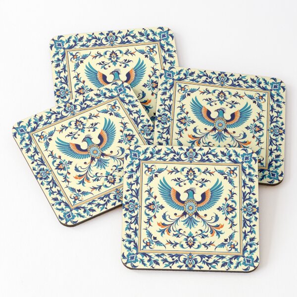 Item preview, Simurgh on Traditional Tile  designed and sold by BlueYasmine.