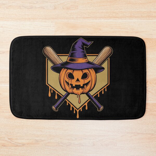 Item preview, Pumpkin Halloween Baseball Ice Cream Drip Spooky designed and sold by BakeryDozen.