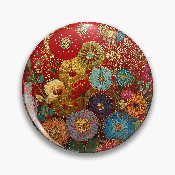 Item preview, Floral India Inspired Garden with Tropical Birds designed and sold by Neika Shimm Designs.