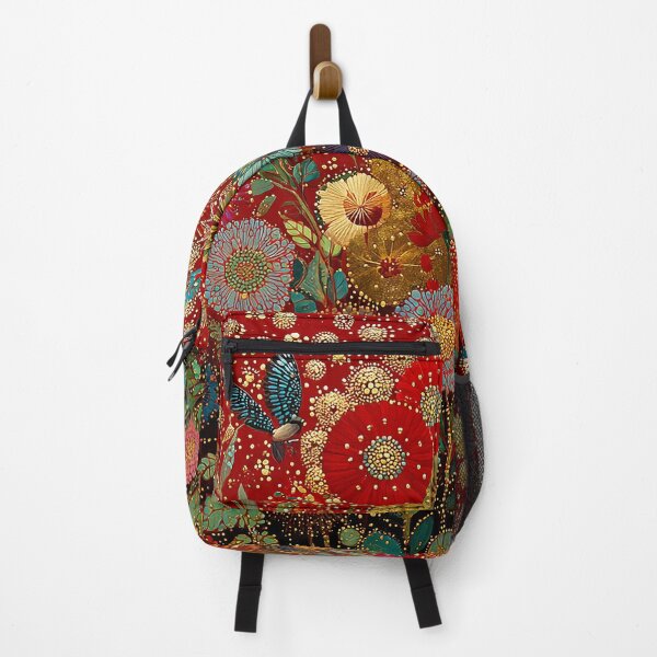 Item preview, Floral India Inspired Garden with Tropical Birds designed and sold by Neika Shimm Designs.
