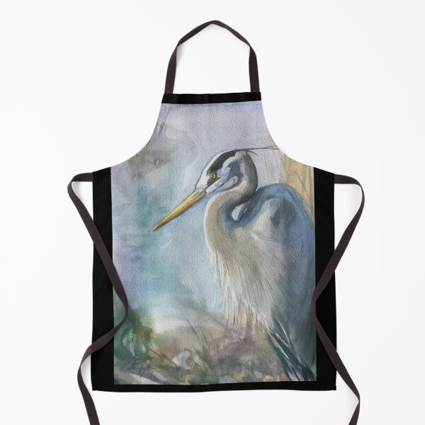 Item preview, Silent Watcher – Watercolor Heron by Carlos Taylor Art designed and sold by Carlos Taylor.