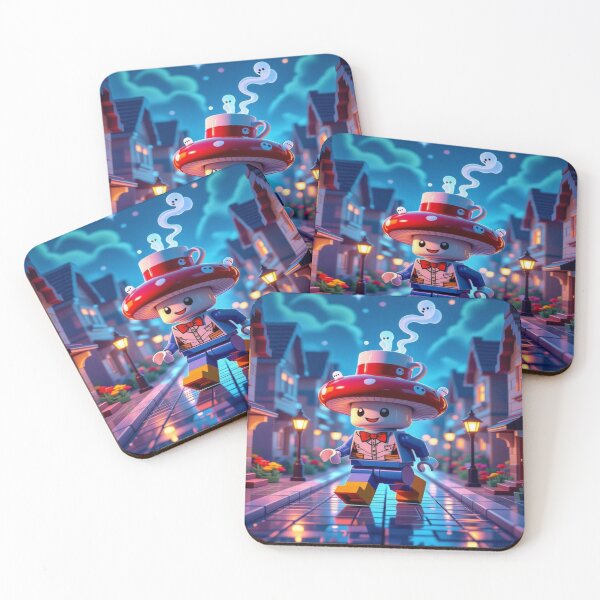 Item preview, LEGO Mushroom Walk – surreal vibes & playful ghosts for lovers of whimsical fantasy & poetic fun designed and sold by FotoworldEdel.