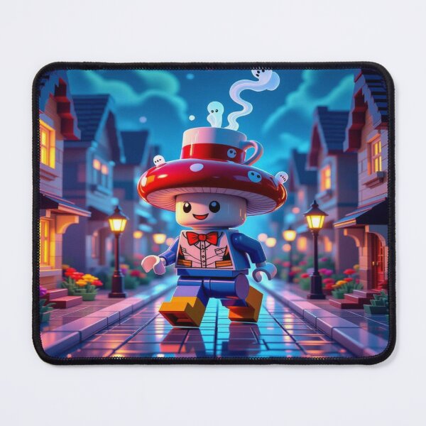 Item preview, LEGO Mushroom Walk – surreal vibes & playful ghosts for lovers of whimsical fantasy & poetic fun designed and sold by FotoworldEdel.
