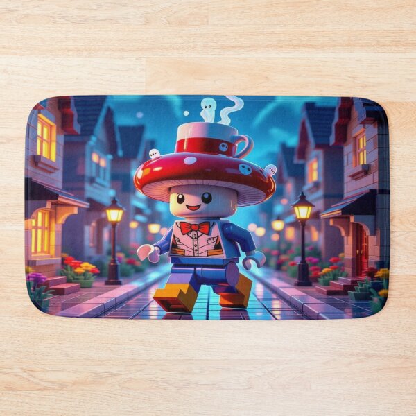 Item preview, LEGO Mushroom Walk – surreal vibes & playful ghosts for lovers of whimsical fantasy & poetic fun designed and sold by FotoworldEdel.