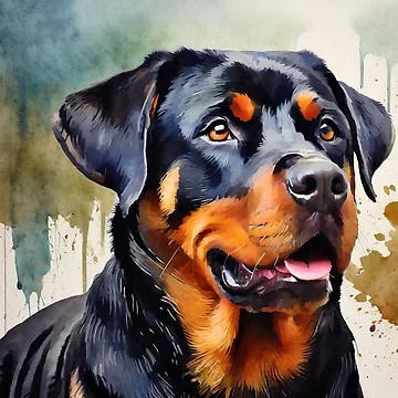 Artwork thumbnail, A Rottweiler Dog by InvigorDesign