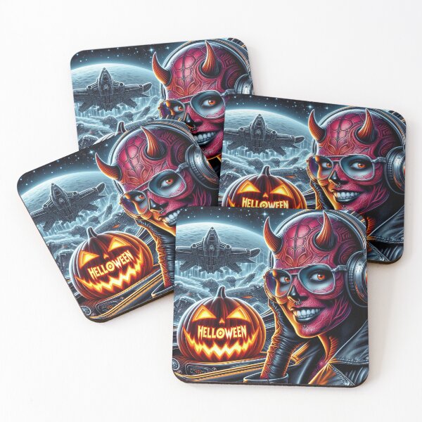 Item preview, SciFi Demoness Pumpkin Cosmic Glow designed and sold by Voodoo Store Paranormal Collections.