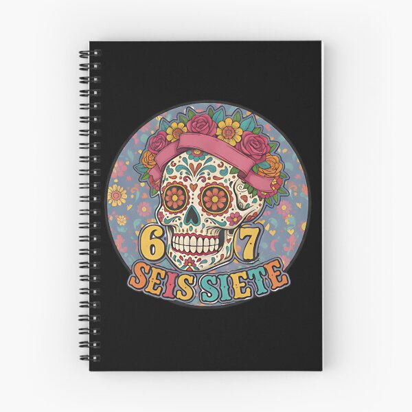 Item preview, 67 Seis Siete Sugar Skull Dia De Los Muertos Design For Colorful Mexican Art And Culture Fans designed and sold by ArtDesignTp.