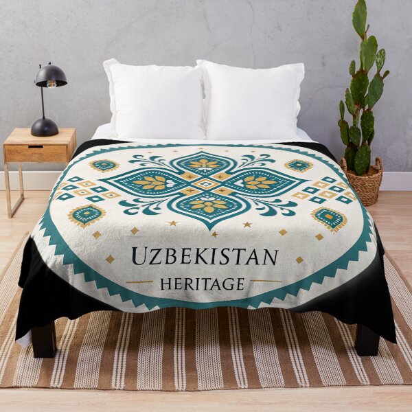 Item preview, Uzbekistan Heritage Sticker – Traditional Ikat Pattern Design designed and sold by VividOrganica.
