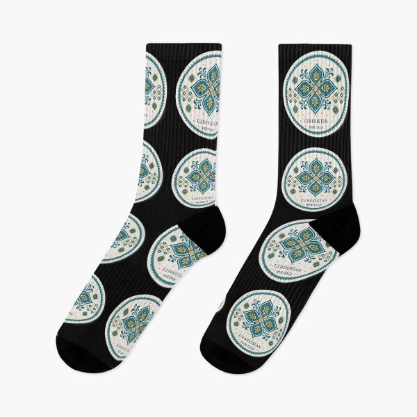 Item preview, Uzbekistan Heritage Sticker – Traditional Ikat Pattern Design designed and sold by VividOrganica.