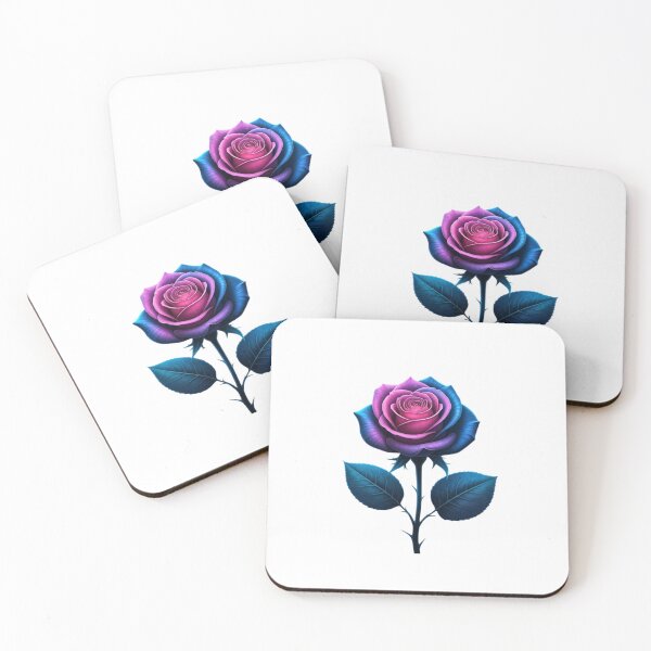 Item preview, Neon Enchanted Rose – Light of the Fairytale Night designed and sold by PixelVibe782.
