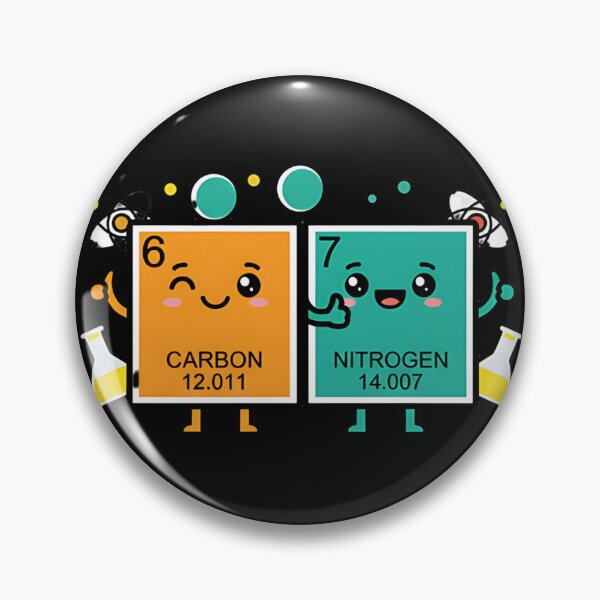 Item preview, Carbon And Nitrogen Cute Chemistry Elements Science Design For Nerdy Students And Teachers designed and sold by ArtDesignTp.