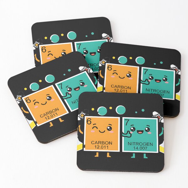 Item preview, Carbon And Nitrogen Cute Chemistry Elements Science Design For Nerdy Students And Teachers designed and sold by ArtDesignTp.