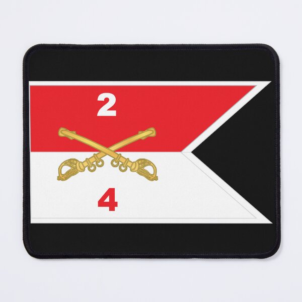 Item preview, Army - 4th Squadron - 2nd Cavalry Guidon w White Boundries X 300 designed and sold by Military Insignia Products.