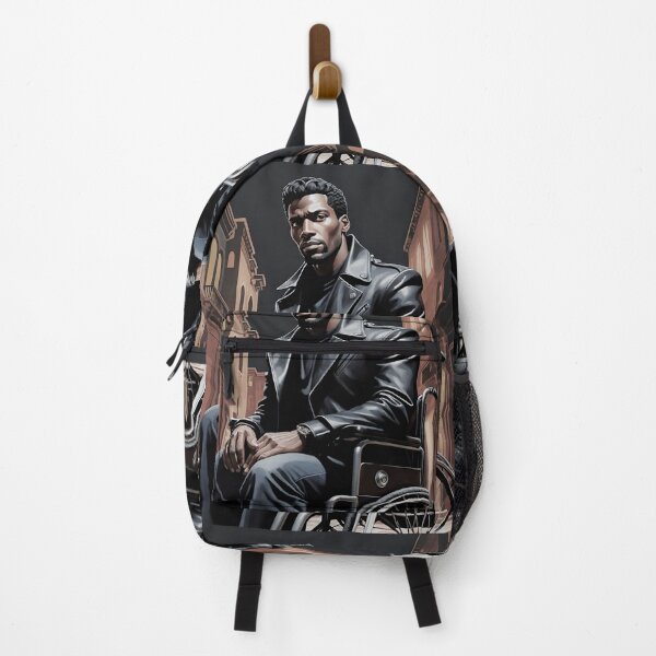 Item preview, Man in Wheelchair on City Street designed and sold by Jon Fennel.