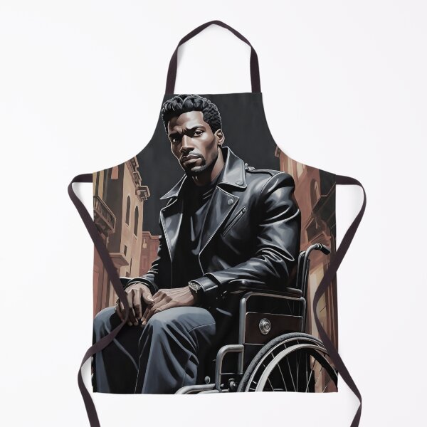 Item preview, Man in Wheelchair on City Street designed and sold by Jon Fennel.