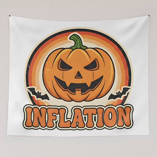 Item preview, Inflation Funny Pumpkin Halloween Design For Economic Humor Fans And Spooky Season Lovers designed and sold by ArtDesignTp.