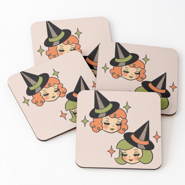 Item preview, witches cute print halloween  designed and sold by forestgrump.