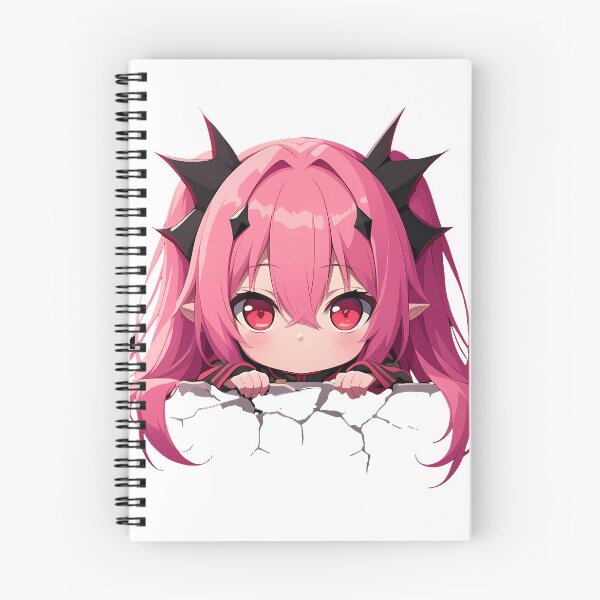 Item preview, Krul Tepes Seraph Of The End Chibi Peeking Pink Hair Red Eyes Anime designed and sold by TorbenKuhano.