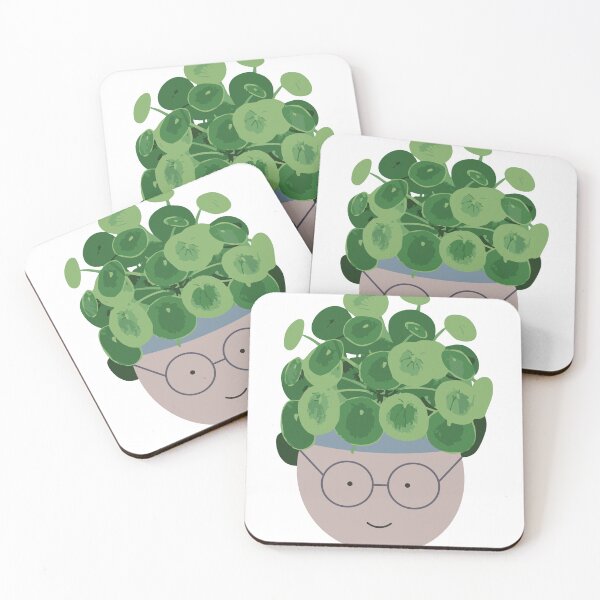 Item preview, Smiling Planter - Pilea Peperomioides (Chinese Money Plant) designed and sold by emiliapapaya.