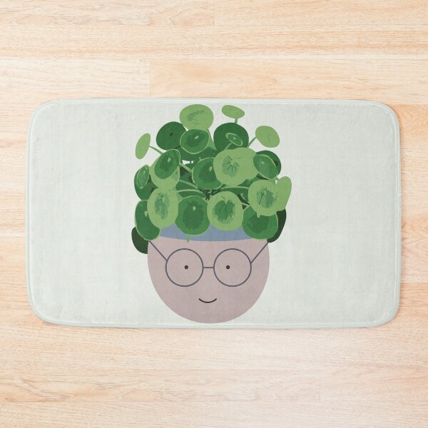 Item preview, Smiling Planter - Pilea Peperomioides (Chinese Money Plant) designed and sold by emiliapapaya.