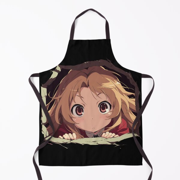 Item preview, Minori Kushieda Toradora Anime Curious Peeking From Circular Crack Chibi designed and sold by TorbenKuhano.