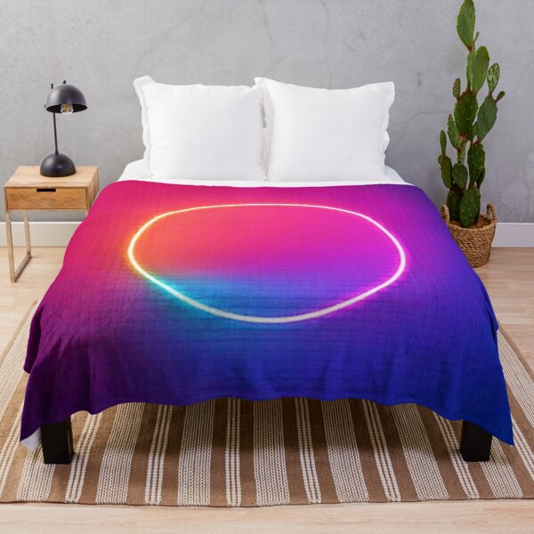 Item preview, Neon Glow Circle Abstract Art designed and sold by Health And Fitness Posts e-Store.