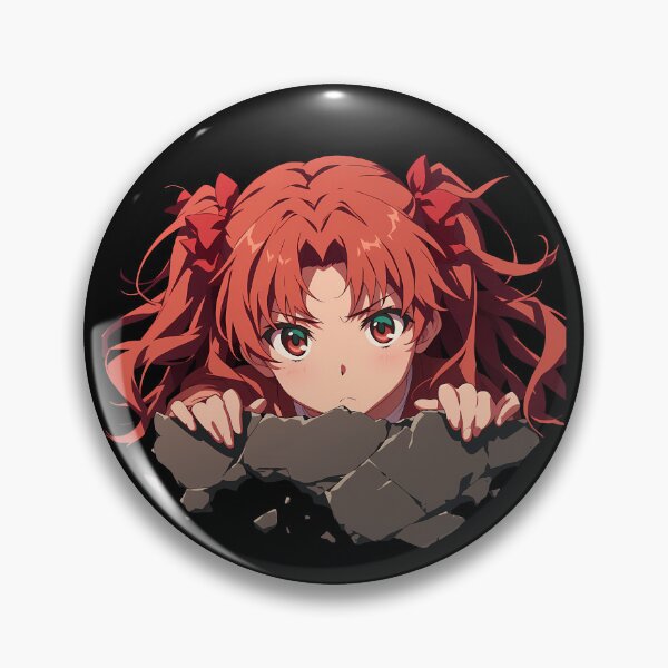 Item preview, Shirai Kuroko A Certain Scientific Railgun Anime Angry Peeking Over Wall Chibi designed and sold by TorbenKuhano.