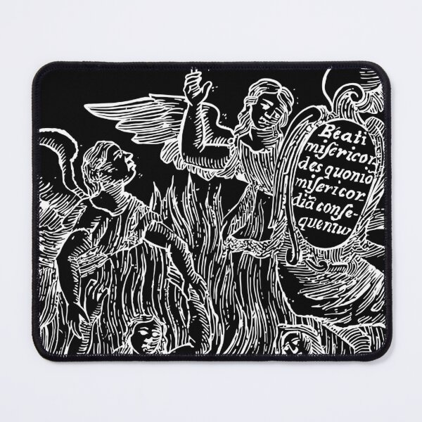 Item preview, Anime del purgatorio in white, Rectangular framed illustration designed and sold by ksillustrationart.