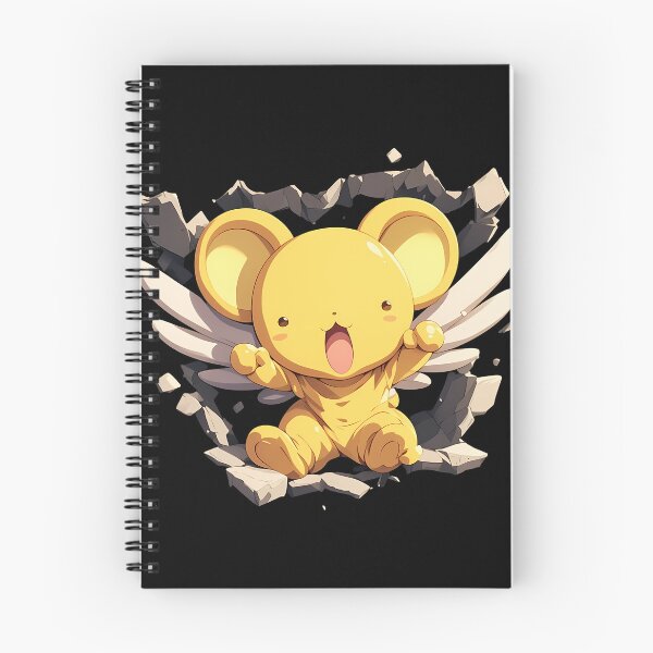 Item preview, Chan Kero Chan Cerberus Cardcaptor Sakura Peeking Flying Mouse Yellow Cute Anime designed and sold by TorbenKuhano.