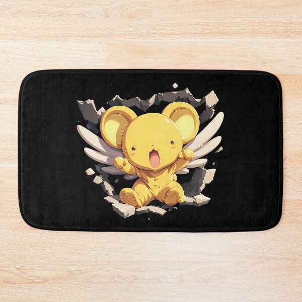 Item preview, Chan Kero Chan Cerberus Cardcaptor Sakura Peeking Flying Mouse Yellow Cute Anime designed and sold by TorbenKuhano.