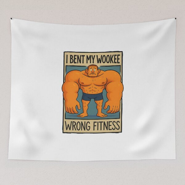 Item preview, I Bent My Wookiee - Wrong Fitness" Funny Strongman designed and sold by dreampik.