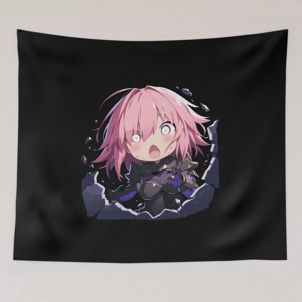 Item preview, Mash Kyrielight Shielder Fate Grand Order Peeking Shocked Pink Hair Game designed and sold by TorbenKuhano.