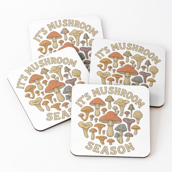 Item preview, It’s Mushroom Season • Forager Core • Botanical Nature Art designed and sold by Ordinarytees.