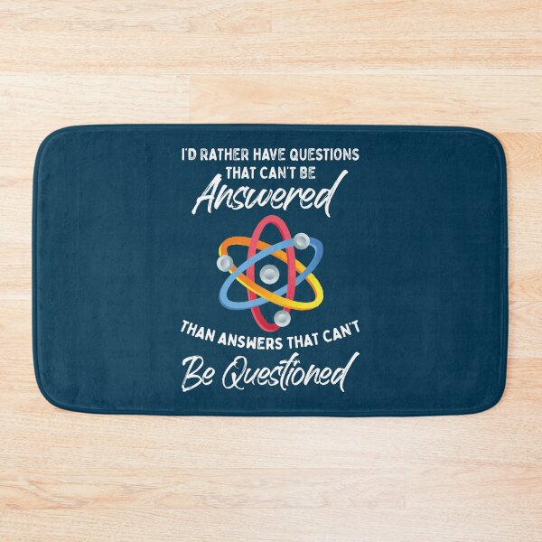Item preview, I_d Rather Have Questions That Can_t Be Answered Science Fan designed and sold by esperanzayar.
