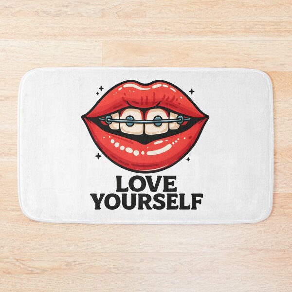 Item preview, Love Yourself" Red Lips with Braces designed and sold by dreampik.