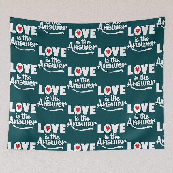 Item preview, Love is the Answer - Red Background designed and sold by esperanzayar.