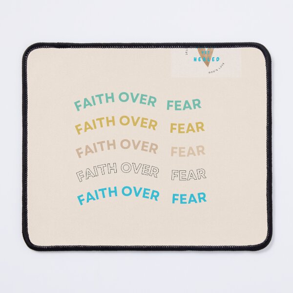Item preview, Pastel Color Dancing Fonts Faith Over Fear designed and sold by DesignPrintWorks.