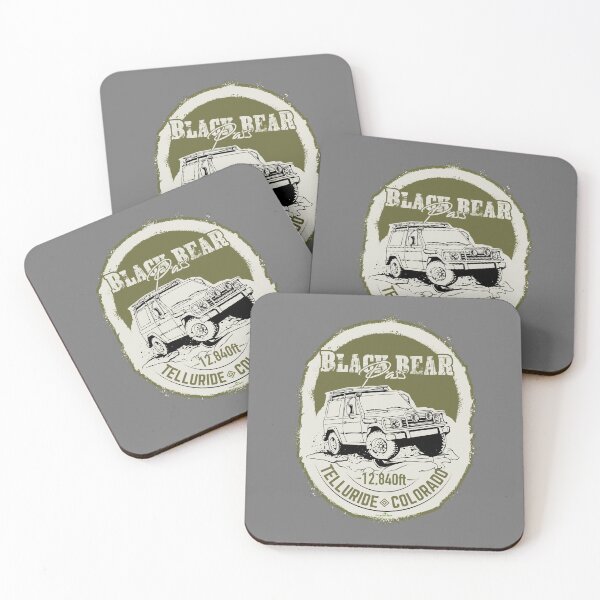 Item preview, Black Bear Pass, Telluride Colorado 4x4 Sticker TShirt 01 designed and sold by OuterShellUK.