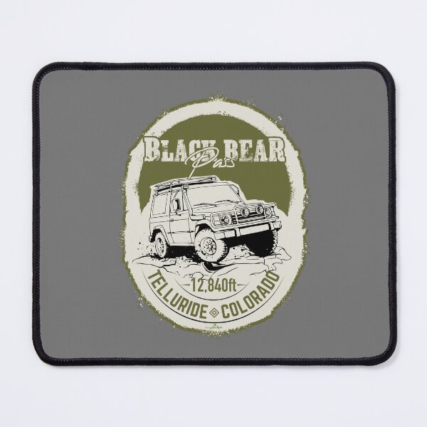 Item preview, Black Bear Pass, Telluride Colorado 4x4 Sticker TShirt 01 designed and sold by OuterShellUK.