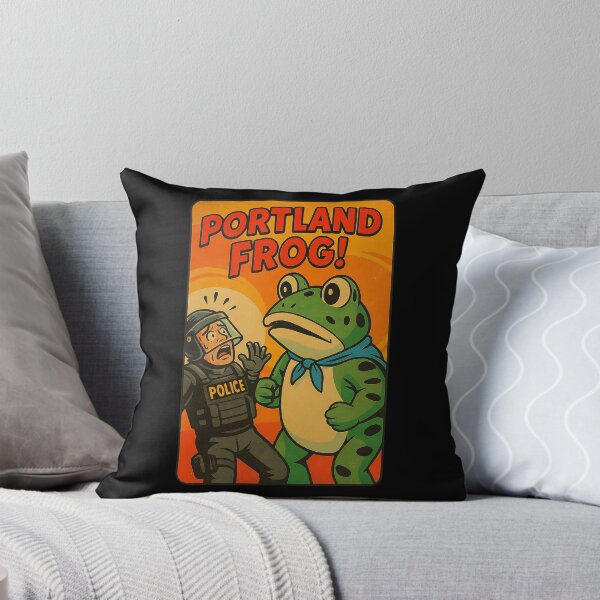 Item preview, Portland Frog — Retro Protest Art | Amphifa Resistance Design designed and sold by The Devil's Bargain.