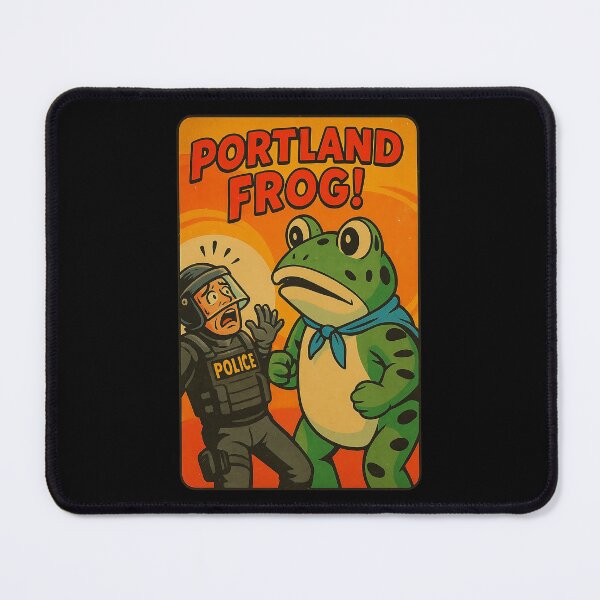 Item preview, Portland Frog — Retro Protest Art | Amphifa Resistance Design designed and sold by The Devil's Bargain.