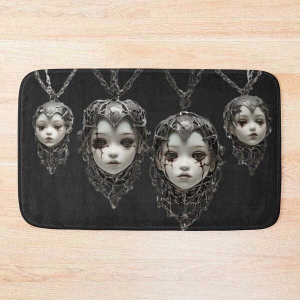 Item preview, Creepy Doll Head Necklace – Gothic Halloween Statement Jewelry designed and sold by Antik by Schulz.