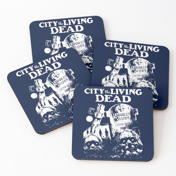 Item preview, Haunting City of living, dead black and white design designed and sold by bellacalixtas.