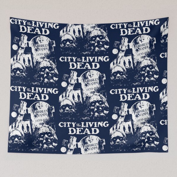 Item preview, Haunting City of living, dead black and white design designed and sold by bellacalixtas.