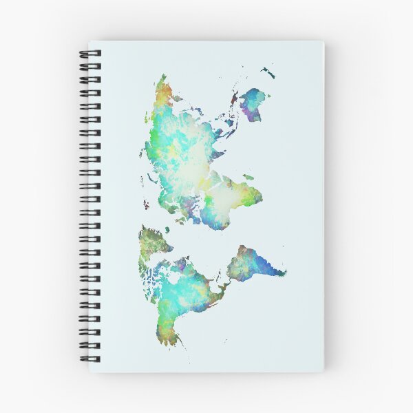 Item preview, World map silhouette with stain colours designed and sold by AlbertoRuiZ.